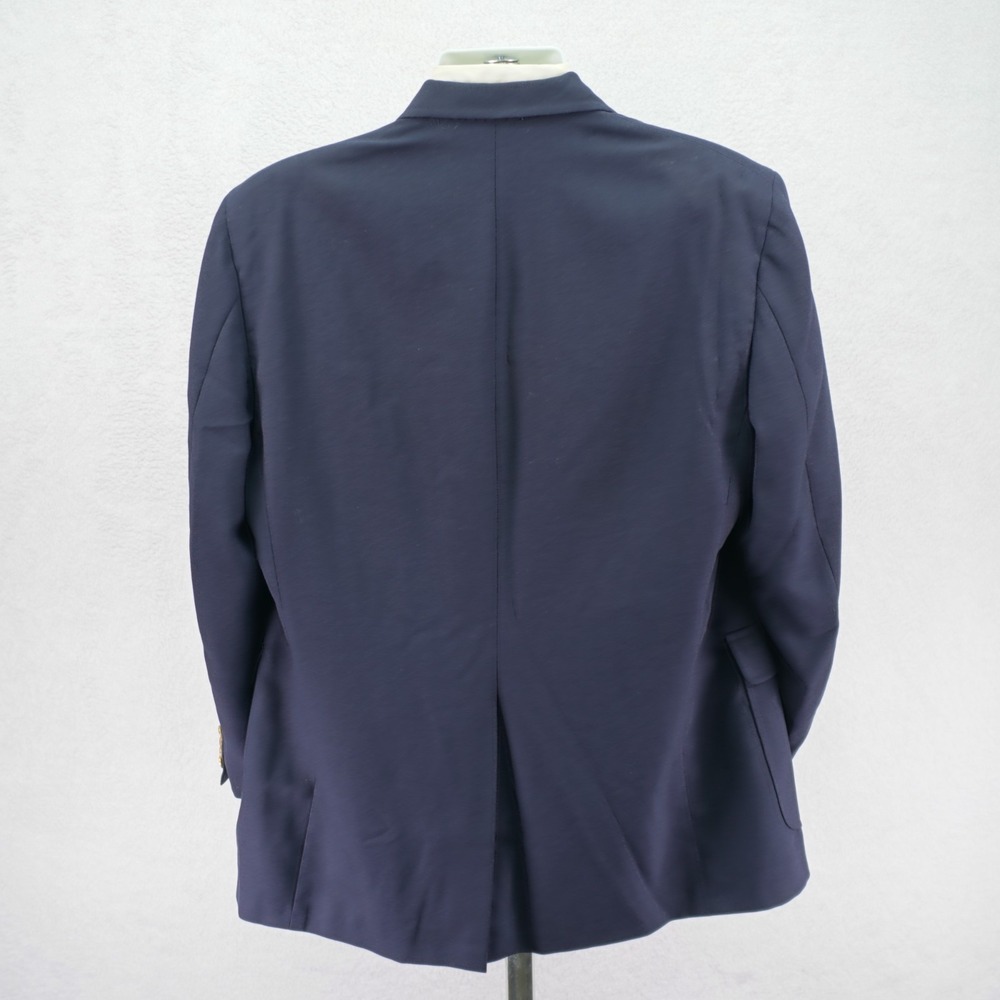 Christian Brooks Blue Wool 2 Gold Button Blazer 44L Tagged 46L - Picture 6 of 11